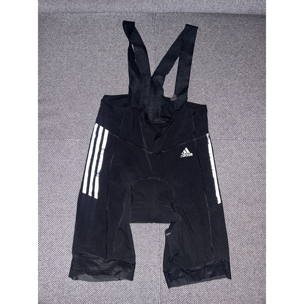 Adidas Women's Black/White Padded Cycling Bib Size Medium Biker Wear
